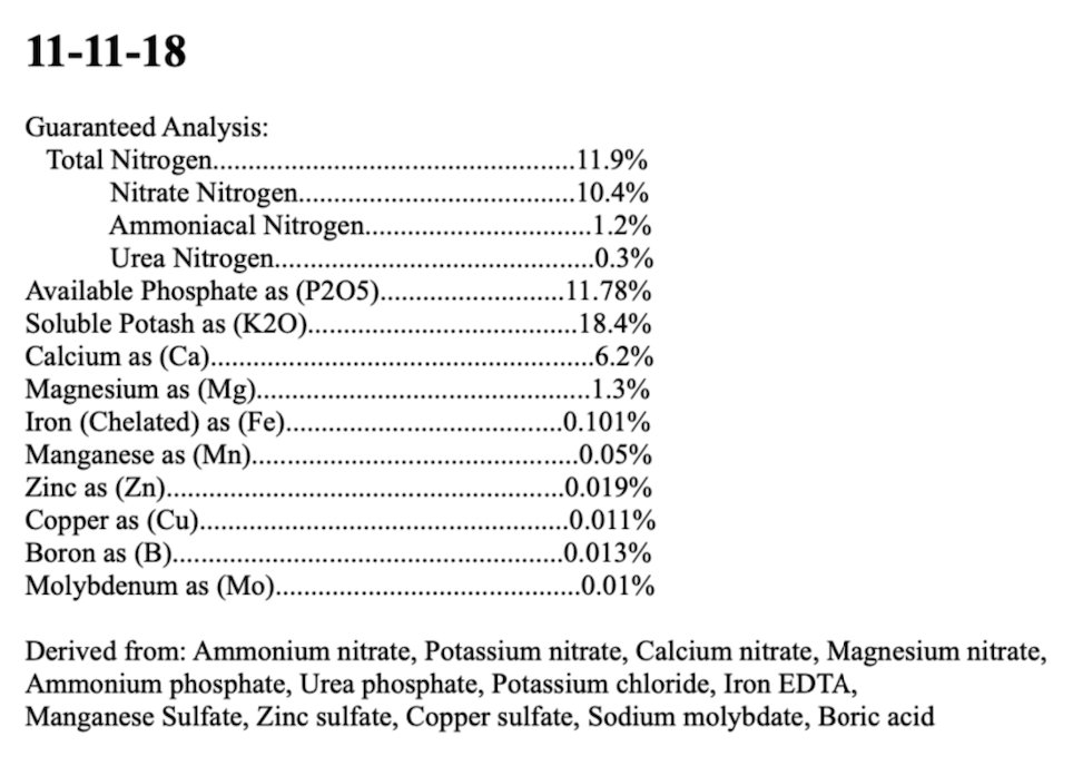 JaggarCross Dutch Blend Fertilizer